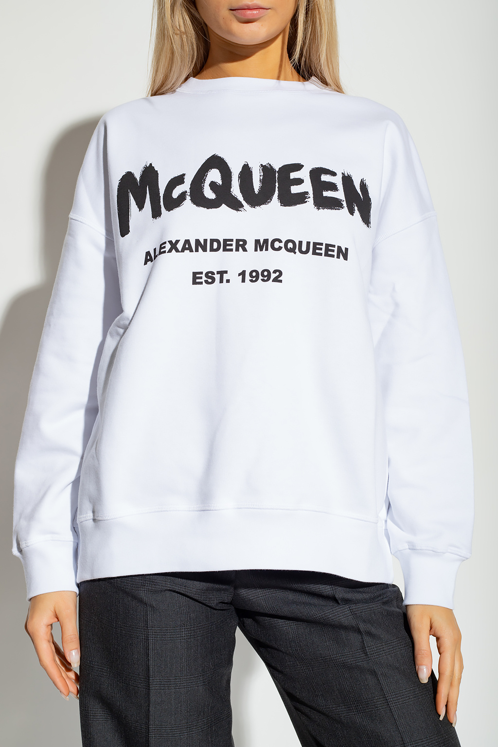 Women's alexander mcqueen sweatshirt sale